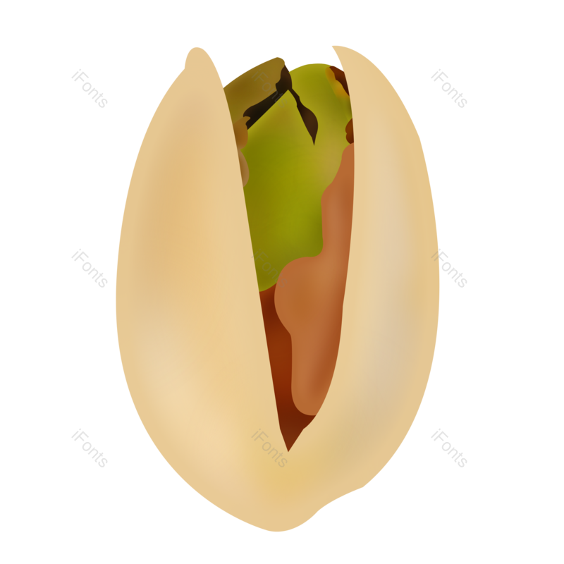 卡通图片,插画元素,开心果PNG,坚果免抠素材